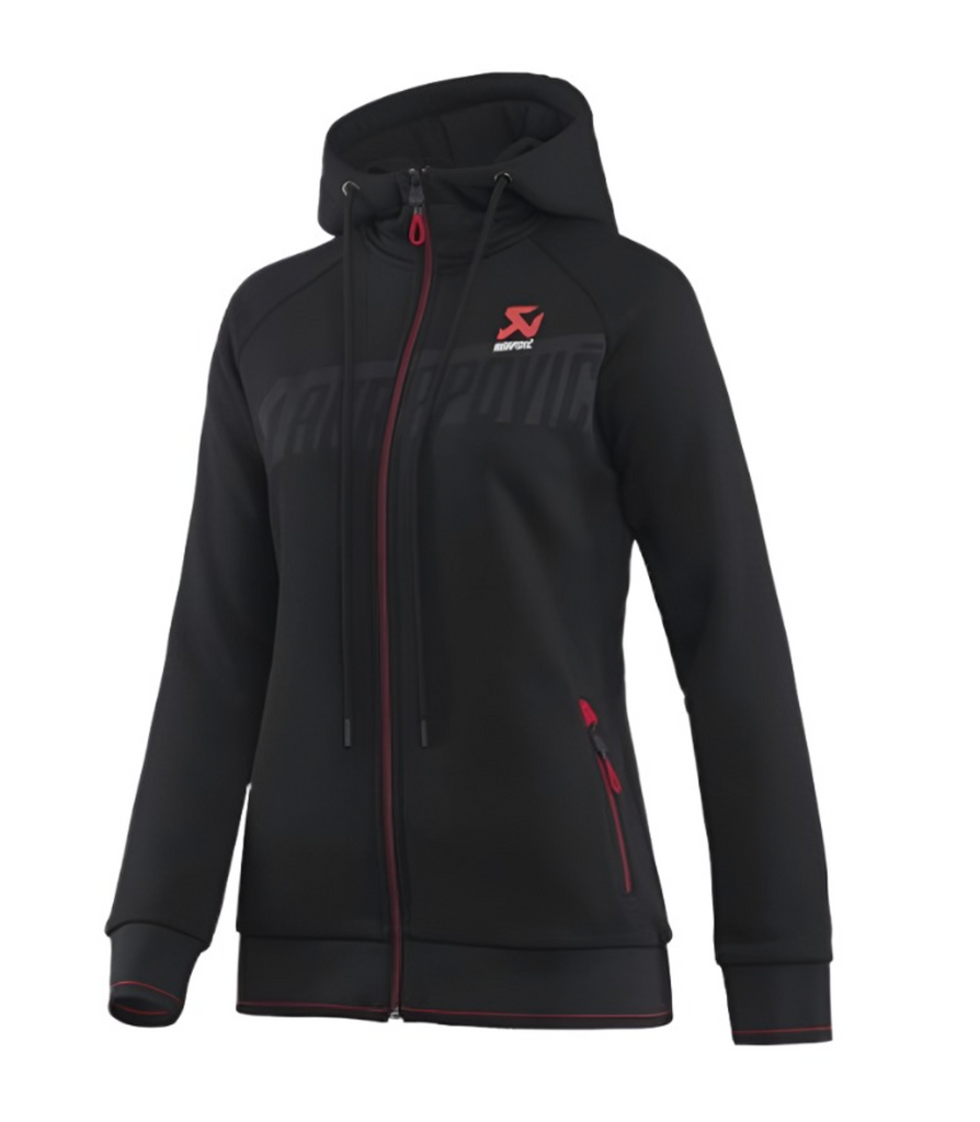 AKR802076-Akrapovic Womens Corpo Rain Jacket Black - M-Apparel-Akrapovic