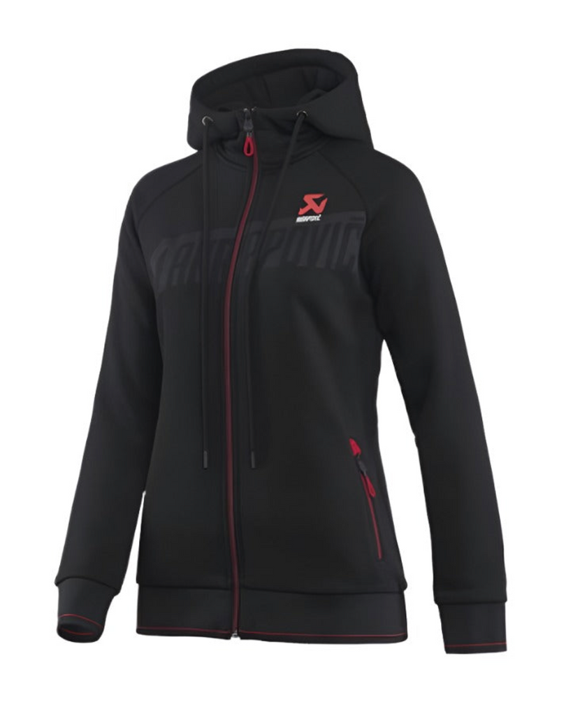 AKR802075-Akrapovic Womens Corpo Rain Jacket Black - Small-Apparel-Akrapovic