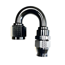 Load image into Gallery viewer, FRA681806-BL-Fragola -6AN Real Street x 180 Degree Hose End Black For PTFE Hose-Fittings-Fragola