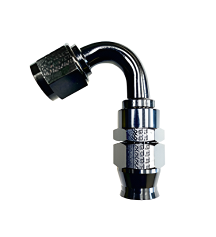 FRA681206-BL-Fragola -6AN Real Street x 120 Degree Hose End Black For PTFE Hose-Fittings-Fragola