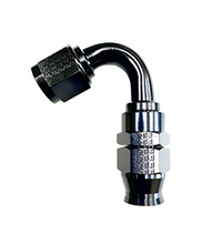Load image into Gallery viewer, FRA681206-BL-Fragola -6AN Real Street x 120 Degree Hose End Black For PTFE Hose-Fittings-Fragola