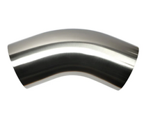 Load image into Gallery viewer, Stainless Bros 3in Diameter 1D 45 Degree Bend Leg Mandrel Bend - Black Ops Auto Works