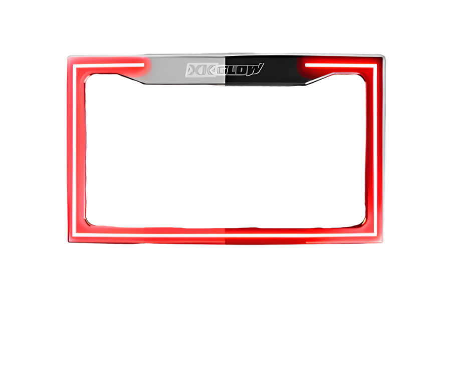 XKGXK034018-W-XK Glow Motorcycle License Plate Frame Light w/ Turn Signal - Chrome-Light Accessories and Wiring-XKGLOW