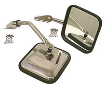 Load image into Gallery viewer, Rugged Ridge 55-86 Jeep CJ Black Side Mirrors w/ Convex Glass - Black Ops Auto Works