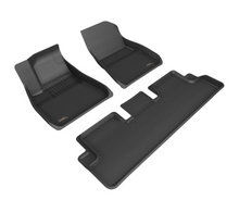 Load image into Gallery viewer, ACEL1TL06901509-3D MAXpider 2024 Tesla Model 3 Kagu 1st &amp; 2nd Row Floormat - Black-Floor Mats - Rubber-3D MAXpider