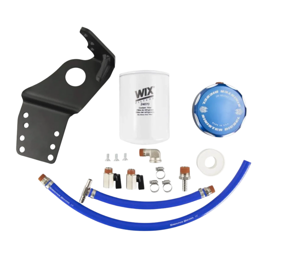 SINSD-6.7CCF13-01-20-Sinister Diesel 13-18 Dodge Cummins 6.7L Coolant Filtration System-Coolant Filters-Sinister Diesel