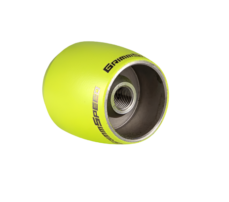 GRM380005-GrimmSpeed Stubby Shift Knob Stainless Steel - Subaru 5 and 6 Speed Manual Transmission - Neon Green-Shift Knobs-GrimmSpeed