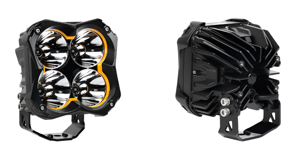 -XK Glow Spot Beam Offroad Cube Light 2pc 5in-Light Bars & Cubes-XKGLOW