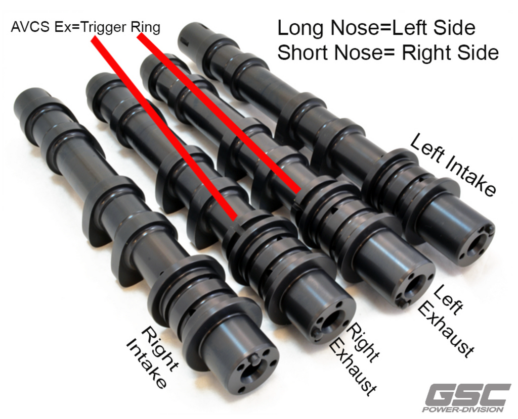 -GSC P-D 08+ Subaru STI S2 Cams 272/272 Billet Right Exhaust Cam Only-Camshafts-GSC Power Division