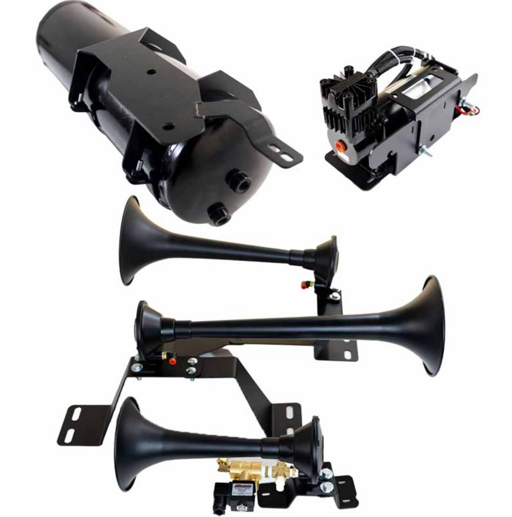 -Kleinn 20-24 Chevrolet Silverado 2500 HD/ 3500 HD Onboard Air System w/ Model 730 Horns-Horns-Kleinn Air Horns