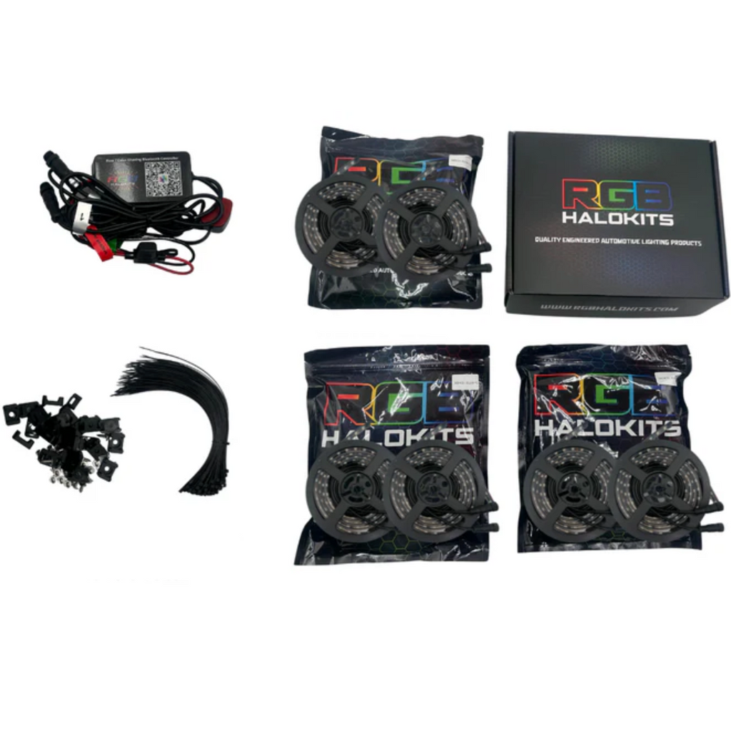 RGB Halo Kits Flow Series LED underglow lighting kit custom 6-piece flexible configuration
