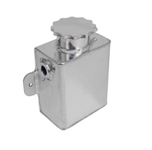 Load image into Gallery viewer, GMS500300-Granatelli 1.25qt 3/8in NPT In 1/2in NPT Out 3inx4.5inx7in Alum Rectangular Coolant Tank- Polished-Coolant Reservoirs-Granatelli Motor Sports