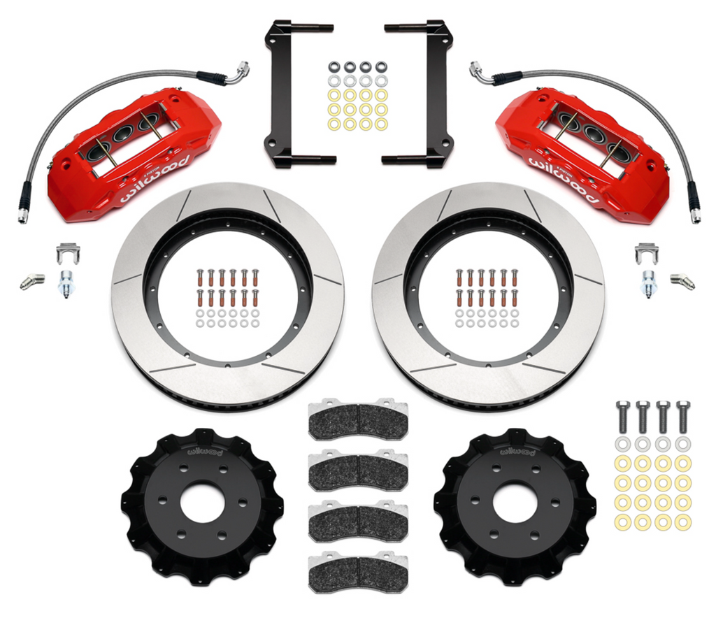 WIL140-16790-R-Wilwood TX6R Front Kit 16.00in Red 2018+ RAM 1500-Brake Kits - Performance Slot-Wilwood