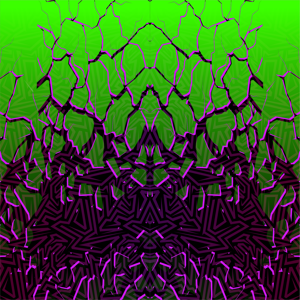 Vinyl Car Wrap Film - Shattered Illusions (Green)-Vehicle Wrap-Wraptek