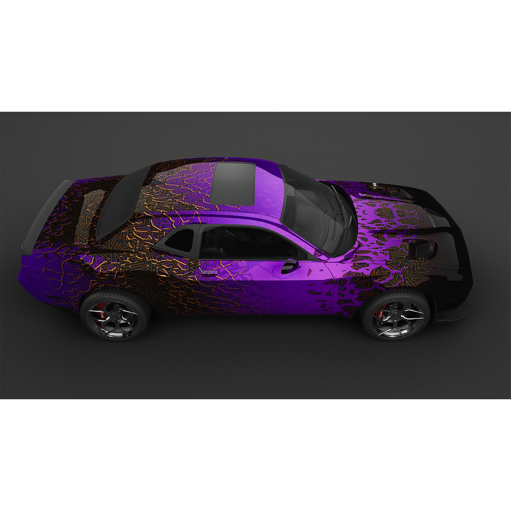 Vinyl Car Wrap Film - Shattered Illusions (Purple)-Vehicle Wrap-Wraptek