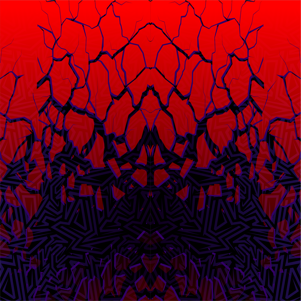 Vinyl Car Wrap Film - Shattered Illusions (Red)-Vehicle Wrap-Wraptek