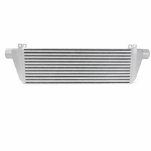 Load image into Gallery viewer, Front view of the PERRIN silver front mount intercooler core on a white background.