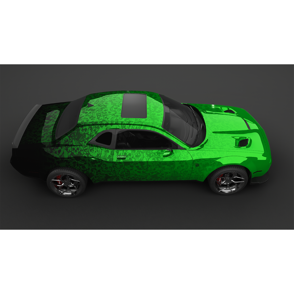 Vinyl Car Wrap Film - Skullyard (Green)-Vehicle Wrap-Wraptek
