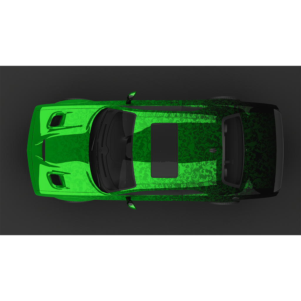 Vinyl Car Wrap Film - Skullyard (Green)-Vehicle Wrap-Wraptek