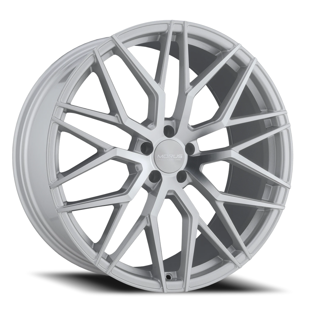 Morus Stern 22x11.5 +38 5x112mm 66.56mm Silver Machined Spoke Faces