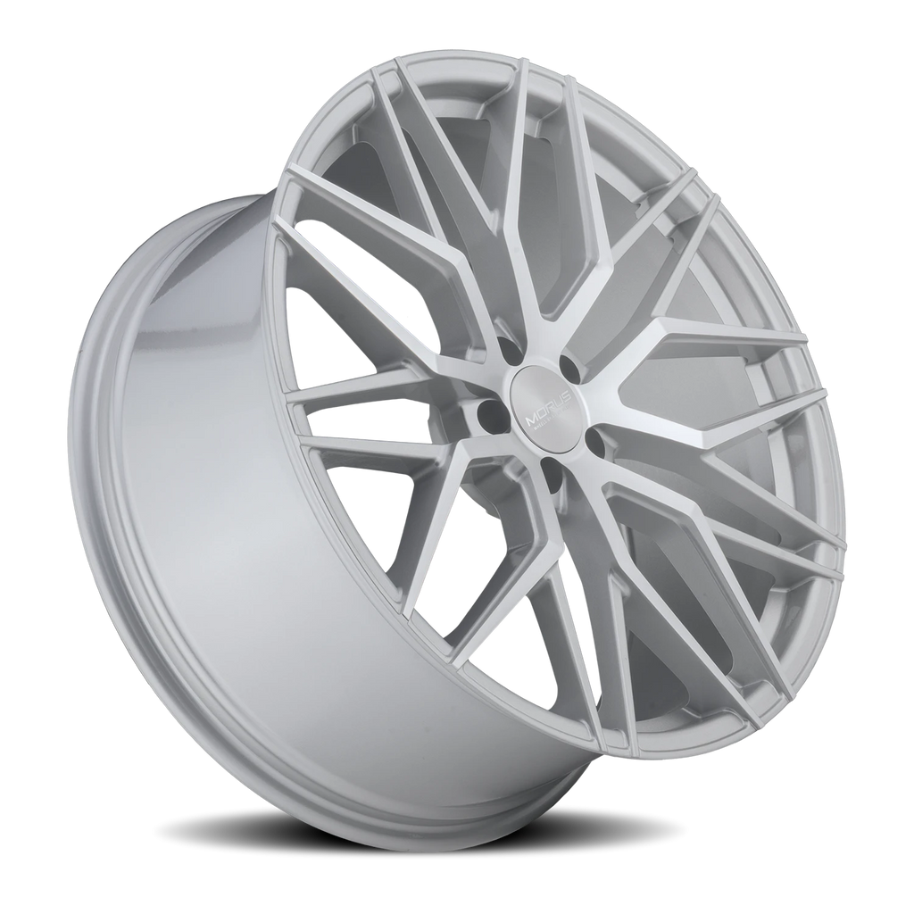 Morus Stern 22x11.5 +38 5x112mm 66.56mm Silver Machined Spoke Faces