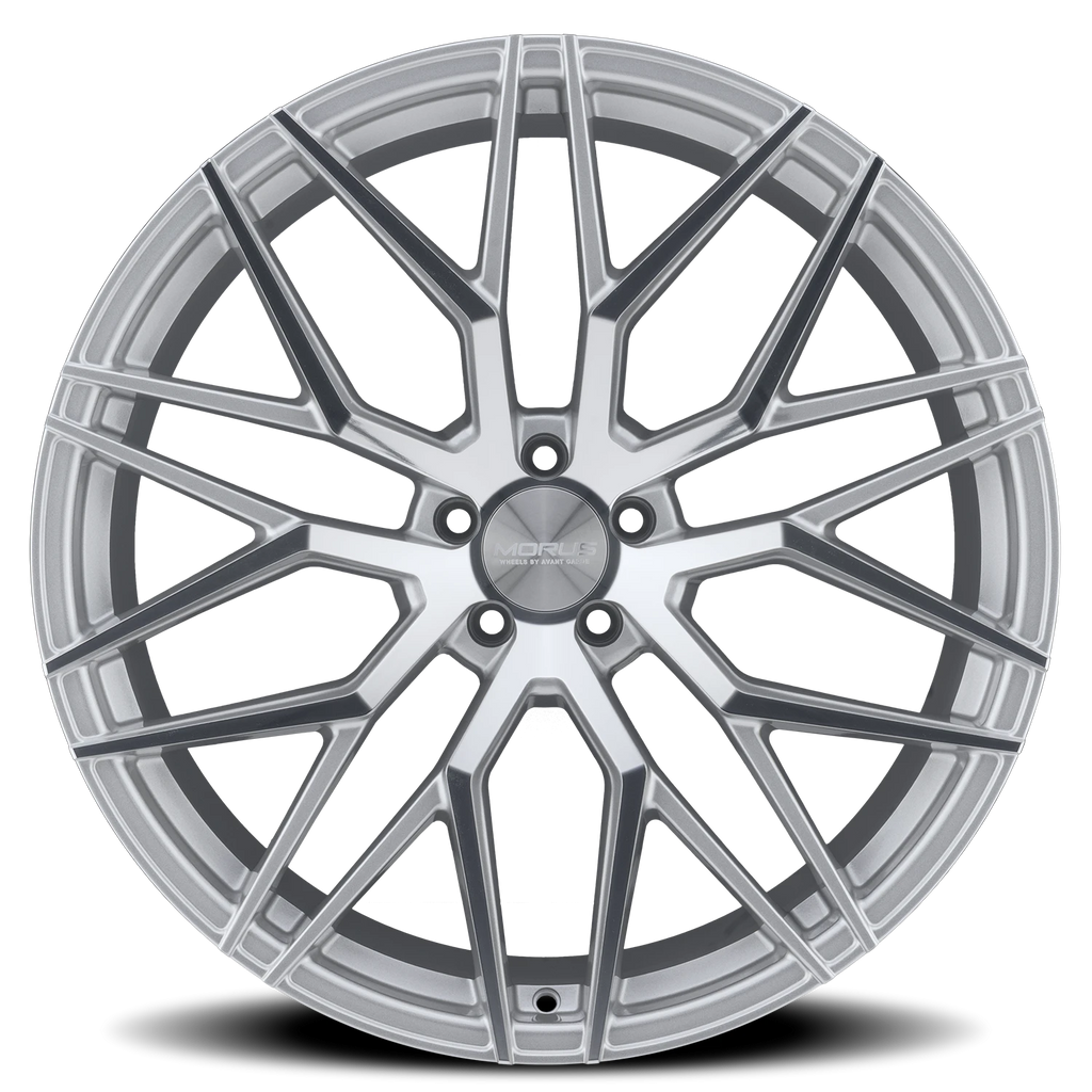 Morus Stern 22x11.5 +38 5x112mm 66.56mm Silver Machined Spoke Faces