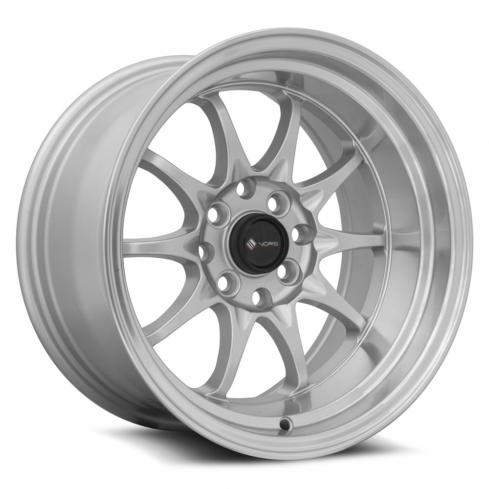 Vors Wheels Vors TR3 15x8 0 4x98mm 73.1mm Silver Machine Lip