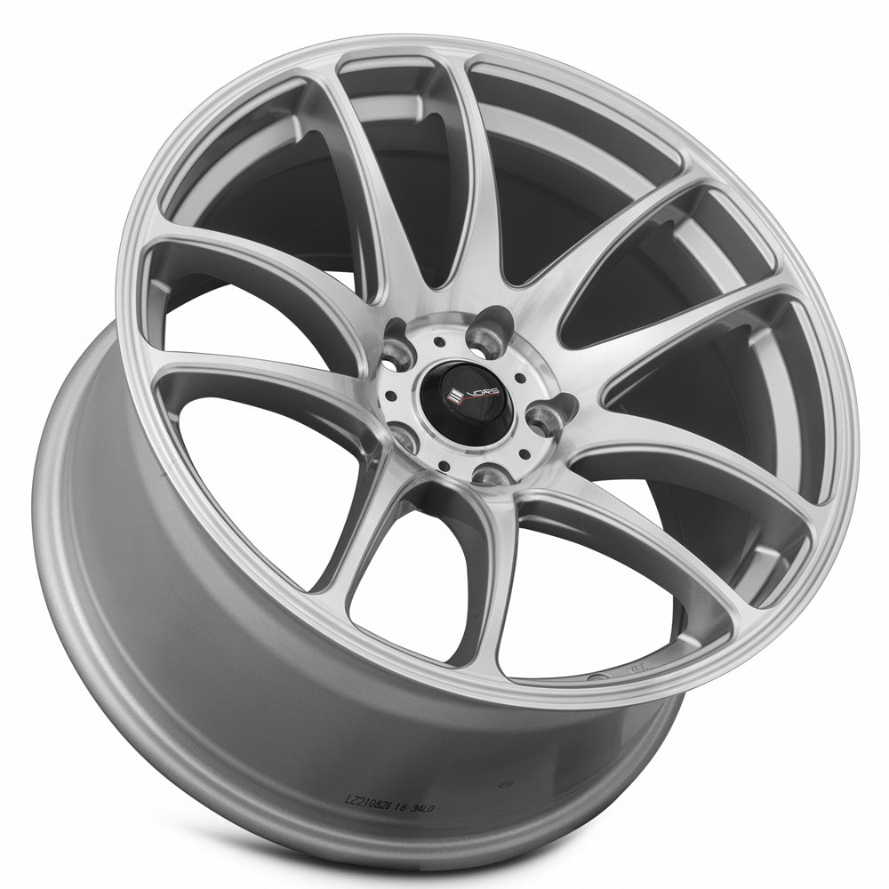 Vors Wheels Vors TR4 18x9.5 35 5x108mm 73.1mm Silver Machined Face