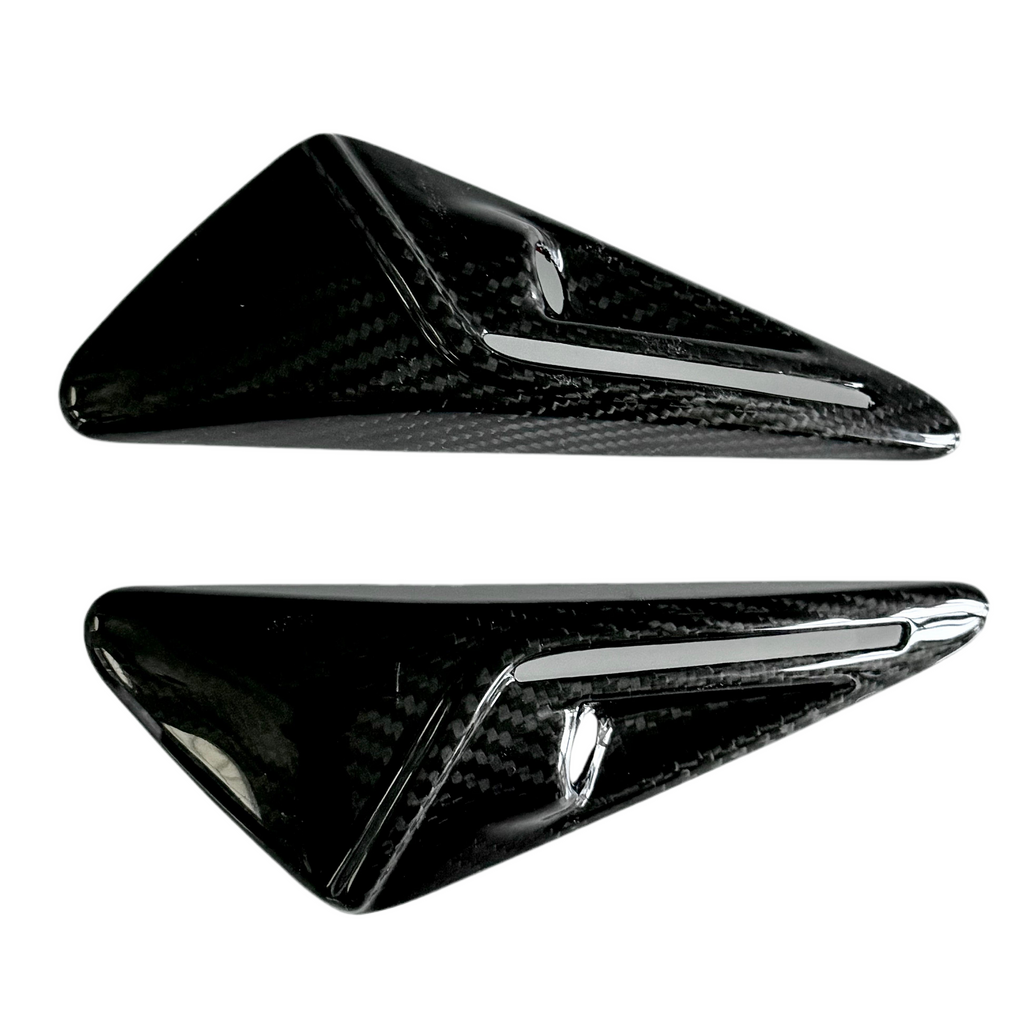 000000000-Tesla Model 3/ X/ Y Carbon Fiber Camera Covers-Exterior Trim-Black Ops Auto Works