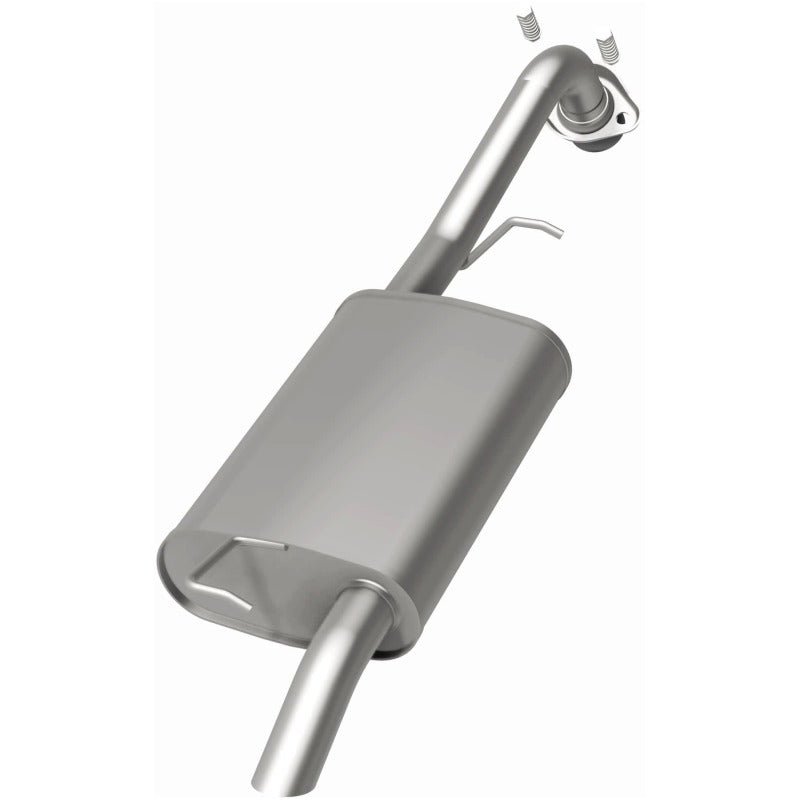 Corolla exhaust system components showing pipe routing and muffler section for 1.8L models