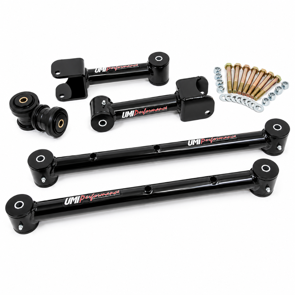 Alignment Sensor Working UMI Performance ABR801-B Rear Control Arm Kit, 68-72 GM A-Body Chevelle ...