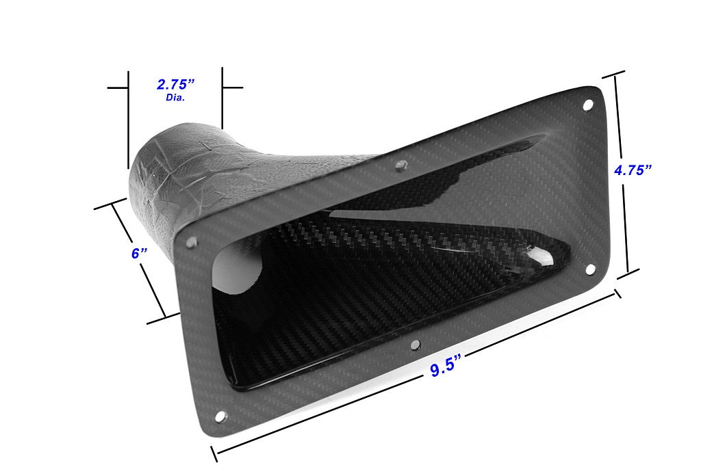 -APR Performance Universal Fitment 9.25" X 4.75" Air Inlet Duct w/ Flange