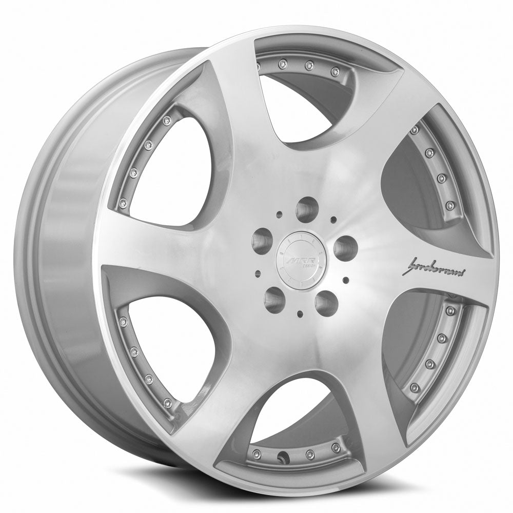 MRR Wheels MRR VP3 20x9 25 5x112mm 66.6mm Silver Machined Face