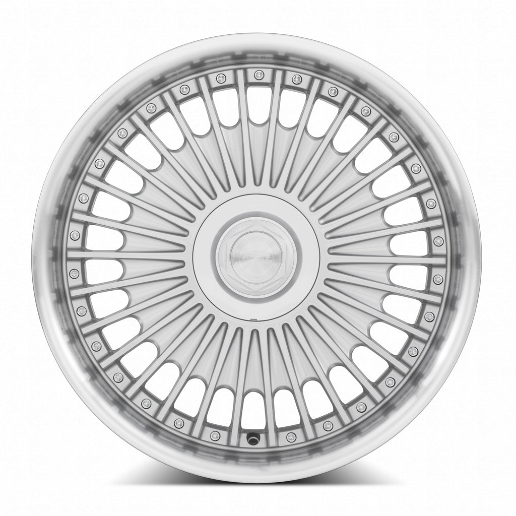 MRR Wheels MRR VP4 19x9.5 25 5x112mm 66.6mm Silver Machined Lip