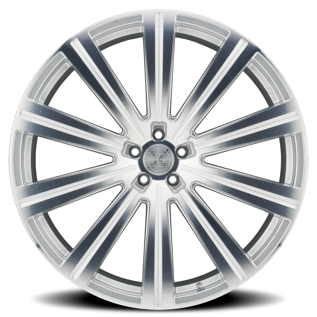 Avant Garde Vanguard 24x10 +35 5x120mm 72.6mm Gloss Black Machined Spoke Faces