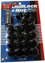 Load image into Gallery viewer, PJKW653B19-Project Kics 16 LUGS + 4 LOCKS Black Bullock And Nut Set - 12X1.25-Lug Nuts-Project Kics