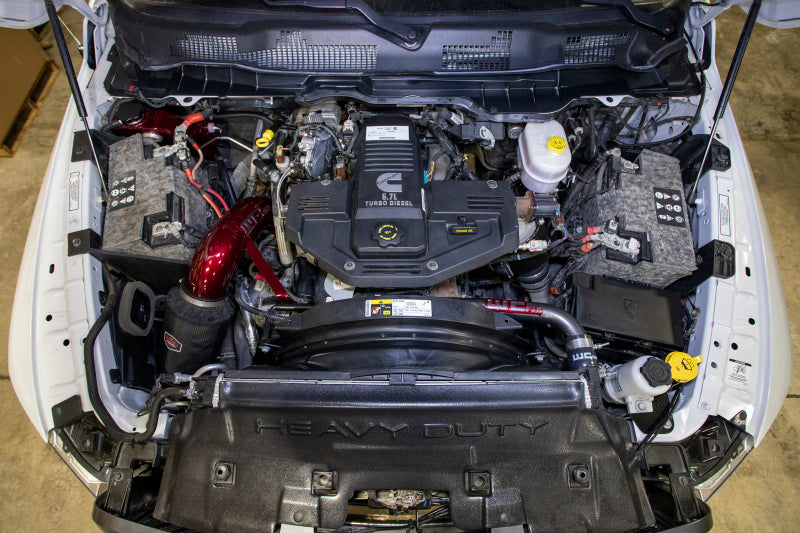 2010-2018 6.7L Cummins Upper Coolant Pipe for Single Radiator Red