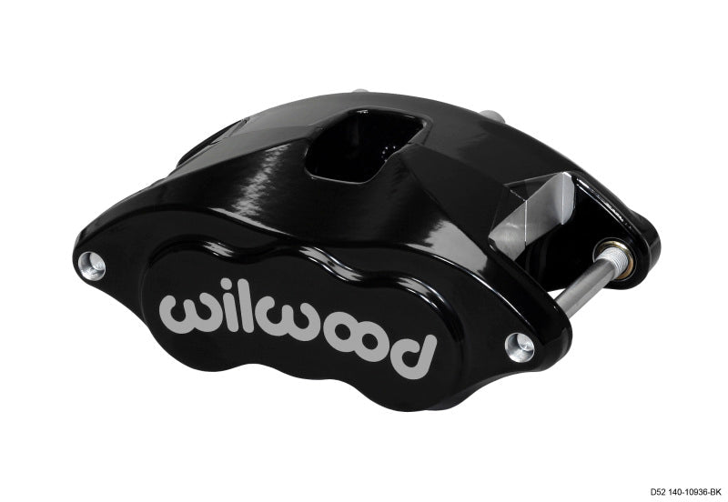 Wilwood Caliper-D52-Black Pwdr 2.00/2.00in Pistons 1.28in Disc - Black Ops Auto Works