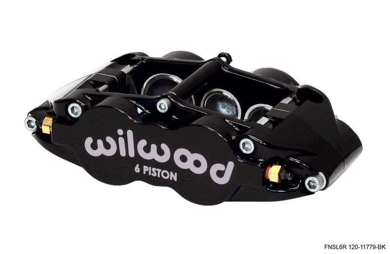 Wilwood Caliper-Narrow Superlite 6R-LH - Black 1.62/1.12/1.12in Pistons 1.25in Disc - Black Ops Auto Works