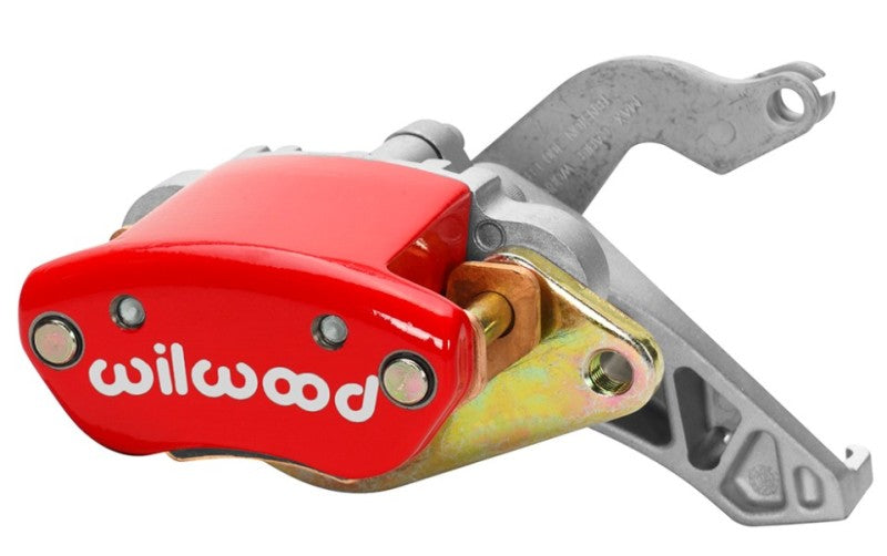 Wilwood Caliper-MC4 Mechanical-L/H - Red w/ Logo 1.19in Piston .81in Disc - Black Ops Auto Works