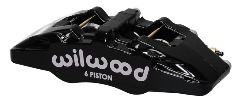 Wilwood Caliper-Forged Dynapro 6 5.25in Mount-L/H 1.62/1.38in/1.38in Pistons .81in Disc-Brake Calipers - Perf-Wilwood