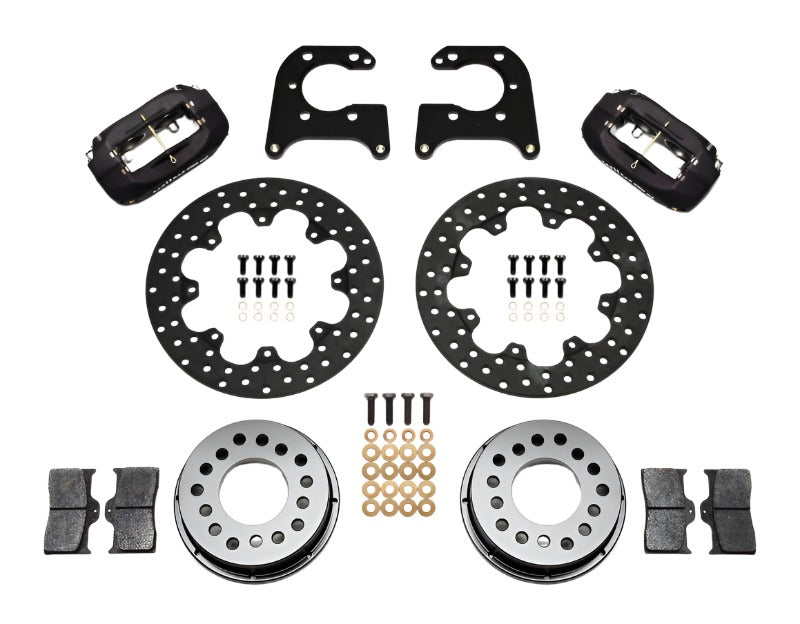 Wilwood Forged Dynalite Rear Drag Kit Drilled Rotor Big Ford 2.36in Offset-Big Brake Kits-Wilwood