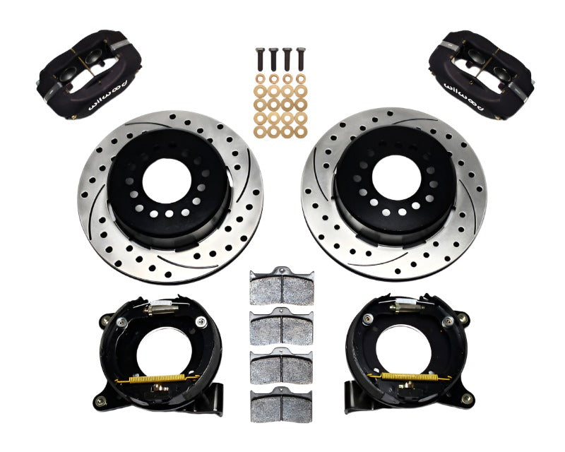 Wilwood Forged Dynalite P/S Park Brake Kit Drilled Chevy C-10 2.42 Offset 5-lug - Black Ops Auto Works