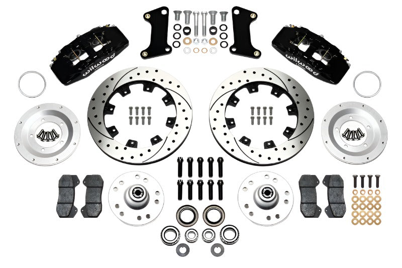 Wilwood Dynapro 6 Front Hub Kit 12.19in Drilled 67-69 Camaro (*Line Kit Needed*) - Black Ops Auto Works
