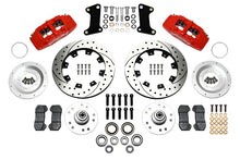 Load image into Gallery viewer, Wilwood Dynapro 6 Front Hub Kit 12.19in Drilled Red 67-69 Camaro (*Line Kit Needed*) - Black Ops Auto Works