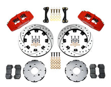 Load image into Gallery viewer, Wilwood Dynapro 6 Front Hat Kit 12.19in Drilled Red 90-99 Civic w/240 mm Disc - Black Ops Auto Works