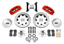 Load image into Gallery viewer, Wilwood Dynapro 6 Front Hub Kit 12.19in Drilled Red 70-78 Camaro-Big Brake Kits-Wilwood