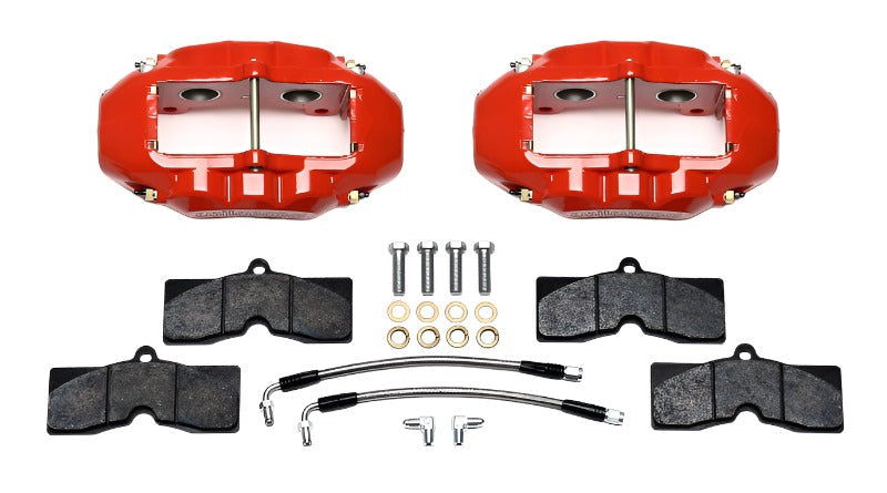 Wilwood D8-4 Rear Caliper Kit Red Corvette C2 / C3 65-82 - Black Ops Auto Works