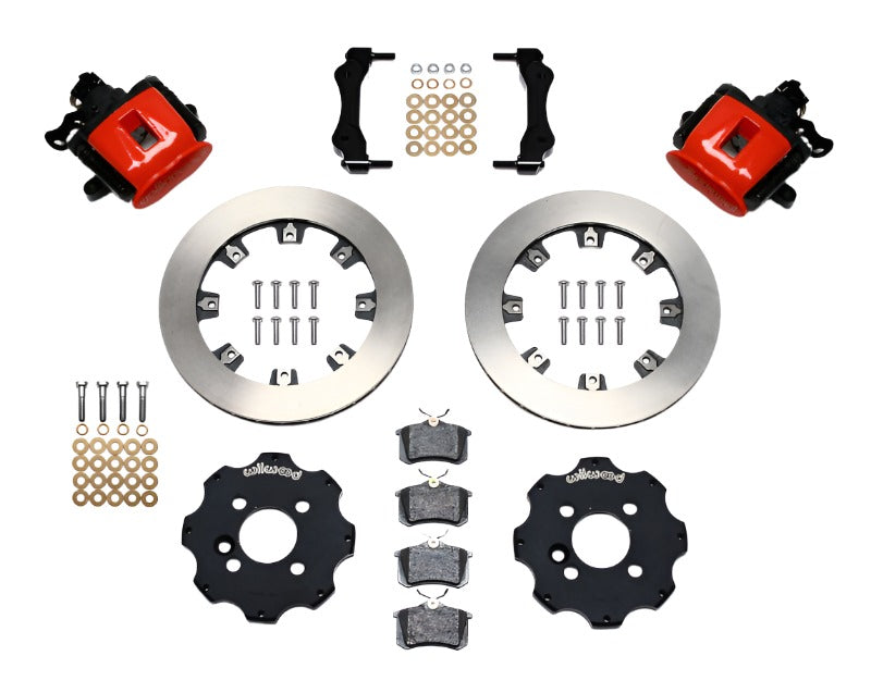 Wilwood Combination Parking Brake Rear Kit 11.75in Red Mini Cooper (Requires 17in Wheels) - Black Ops Auto Works