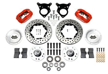 Load image into Gallery viewer, Wilwood Forged Dynalite Front Kit 11.00in Drilled Red 87-93 Mustang 5 Lug - Black Ops Auto Works